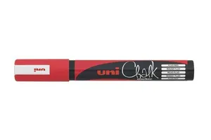 Kriedový popisovač PWE-5M, červená, 1,8-2,5mm, UNI